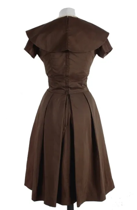 Chocolate Taffeta Twirl