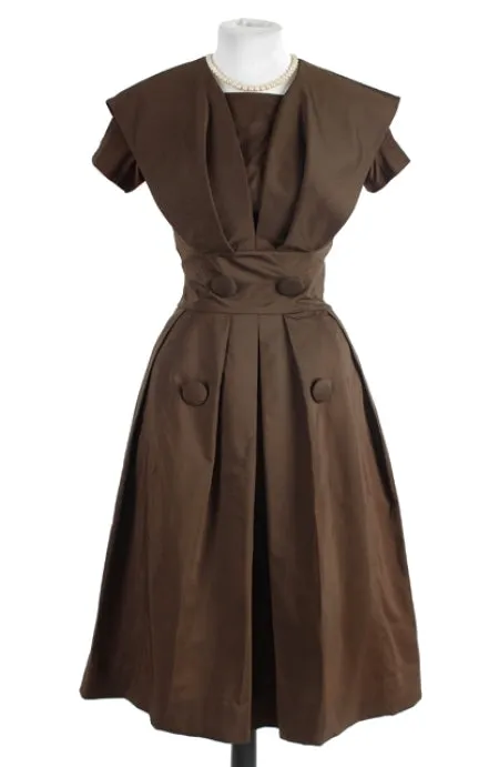 Chocolate Taffeta Twirl