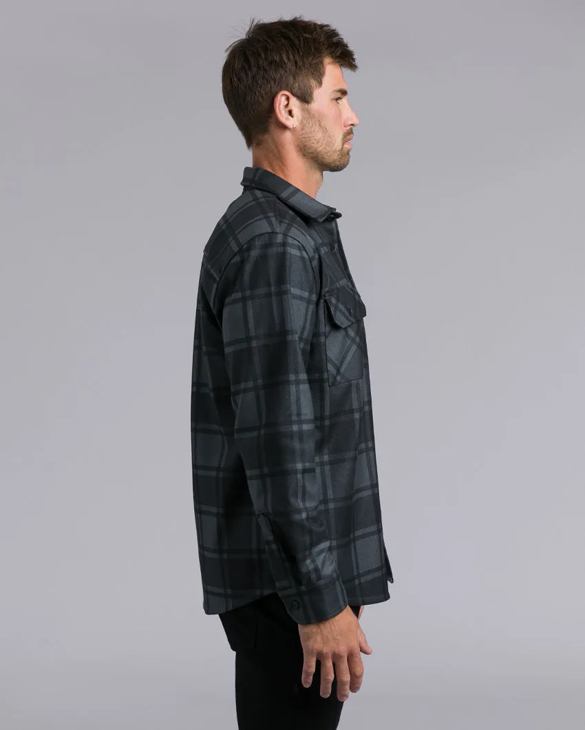 Coastal Overshirt - Grid Plaid