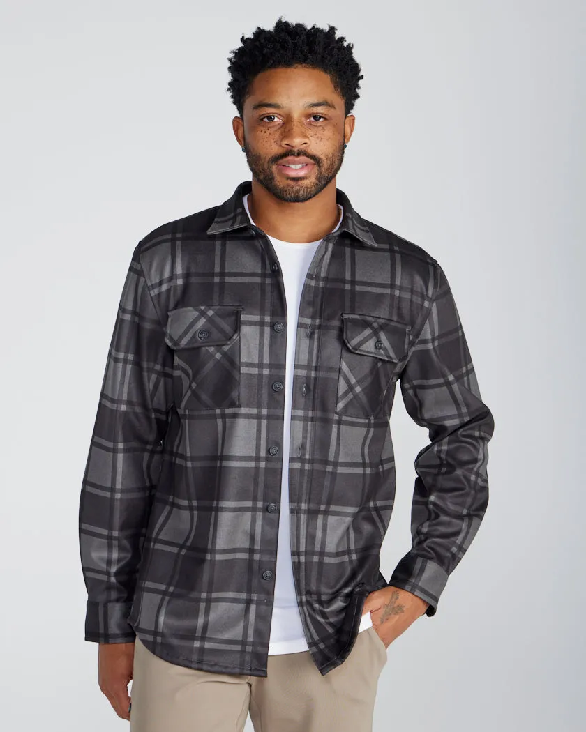 Coastal Overshirt - Grid Plaid