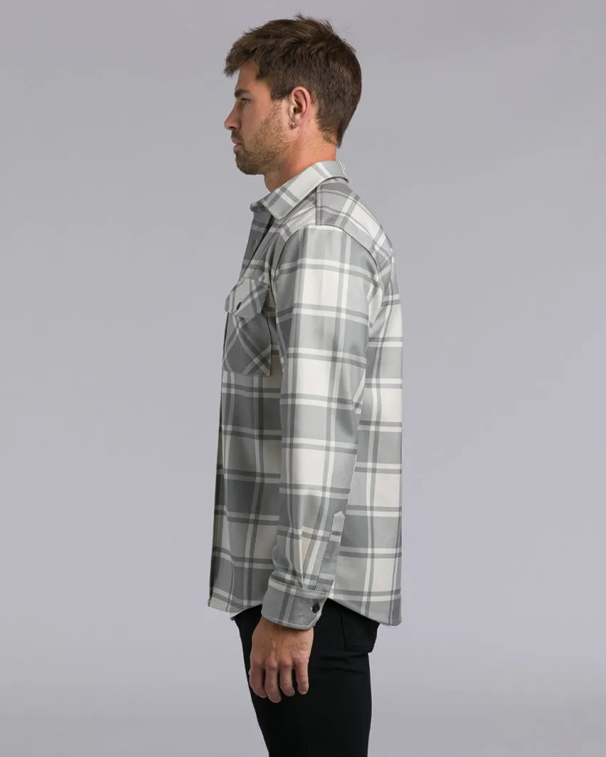 Coastal Overshirt - Grid Plaid