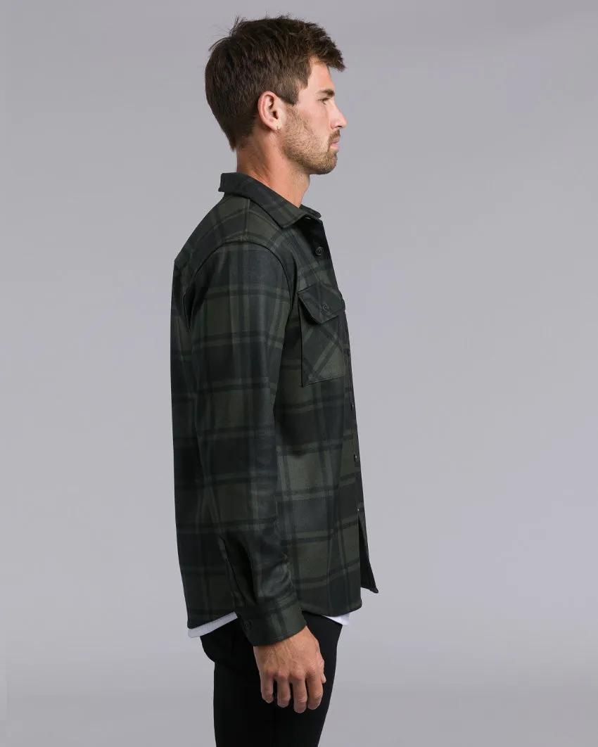 Coastal Overshirt - Grid Plaid