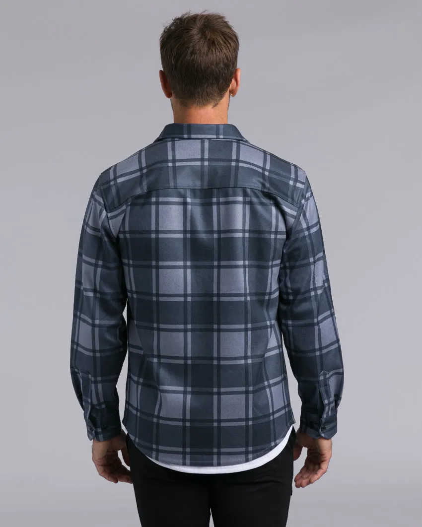 Coastal Overshirt - Ombre Plaid