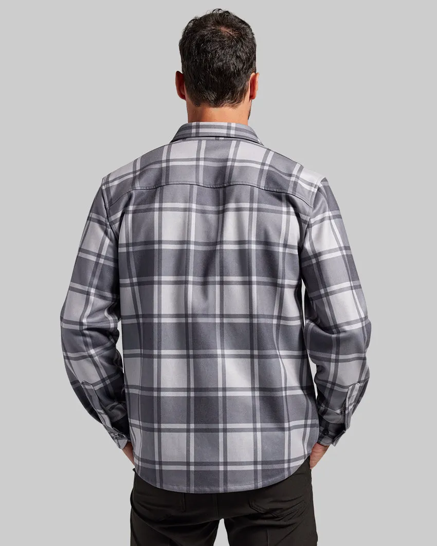 Coastal Overshirt - Ombre Plaid