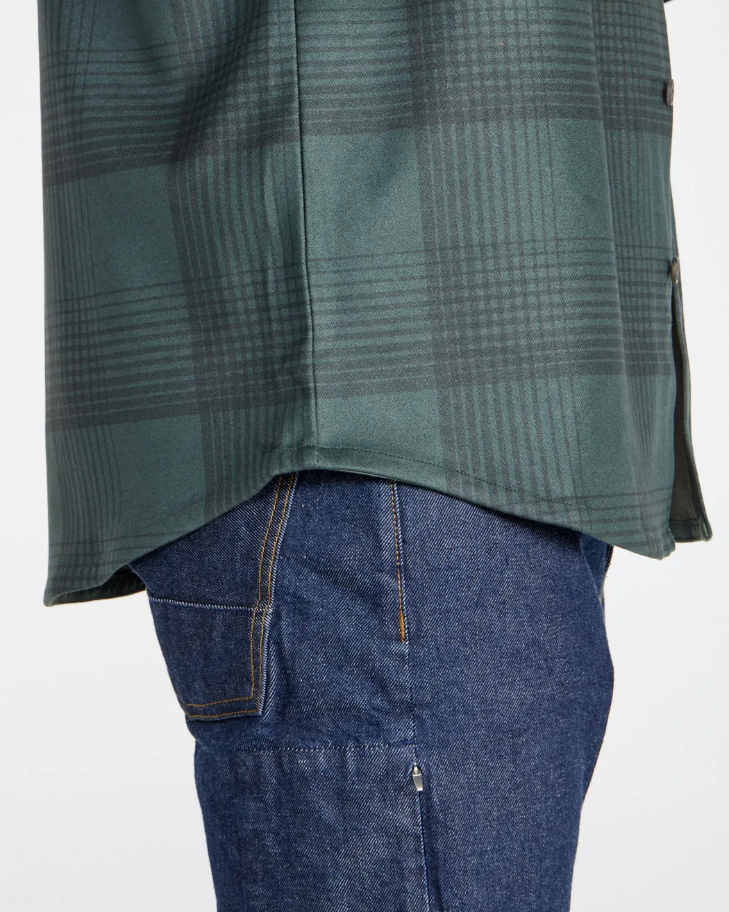 Coastal Overshirt - Ombre Plaid