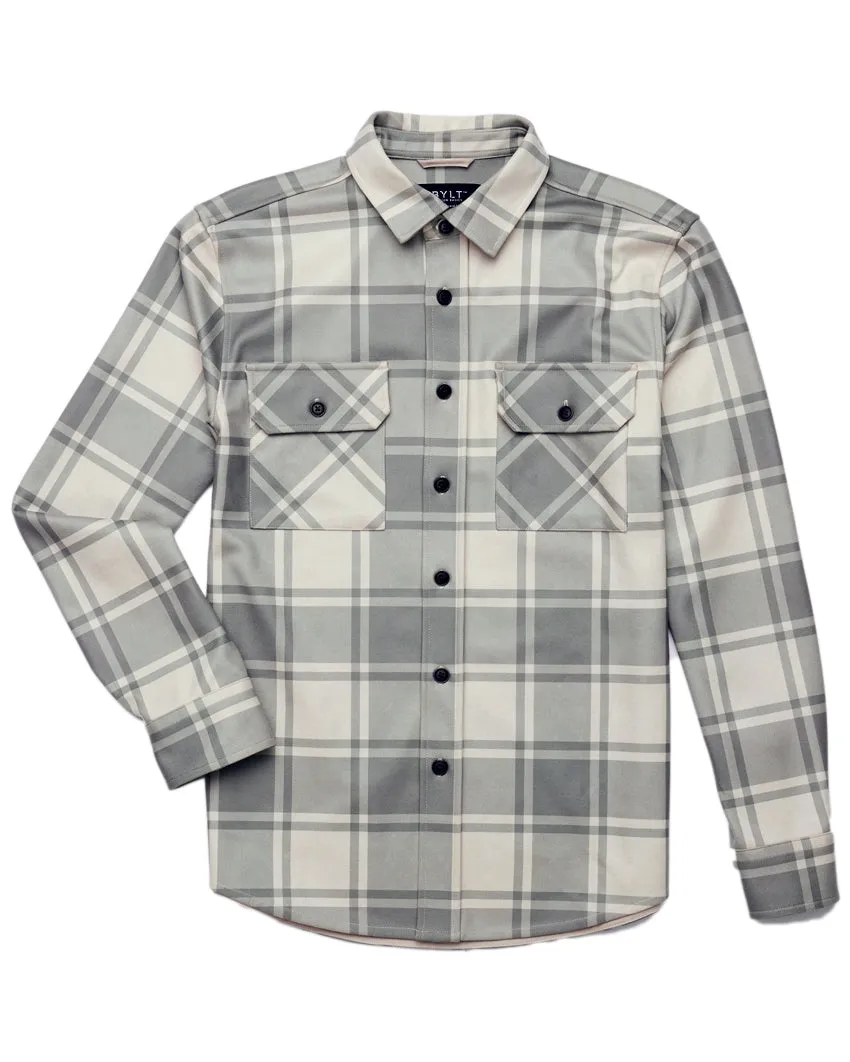 Coastal Overshirt - Ombre Plaid