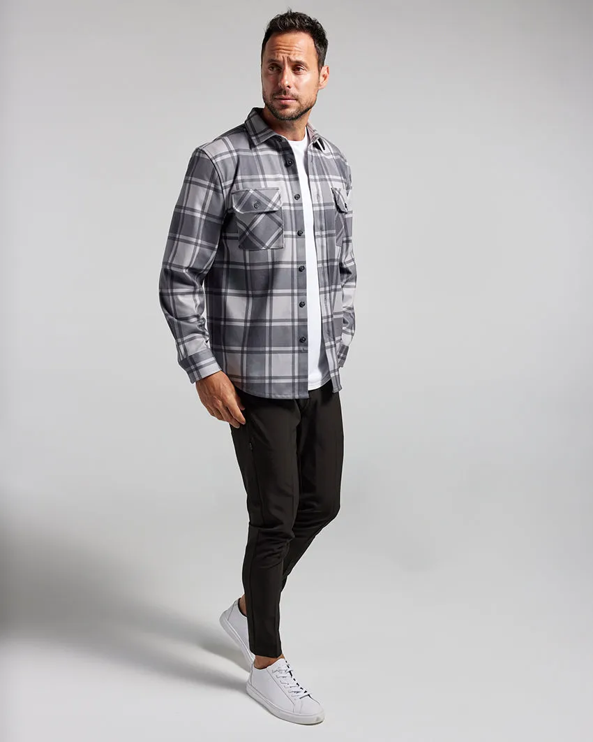 Coastal Overshirt - Ombre Plaid