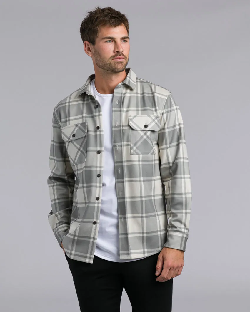 Coastal Overshirt - Ombre Plaid