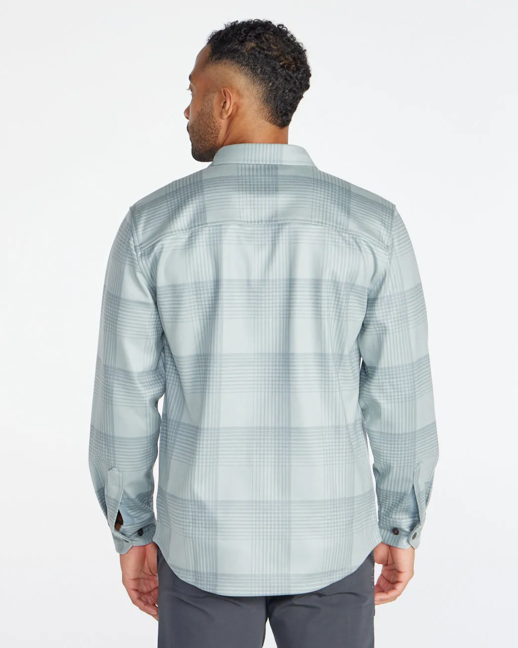 Coastal Overshirt - Ombre Plaid