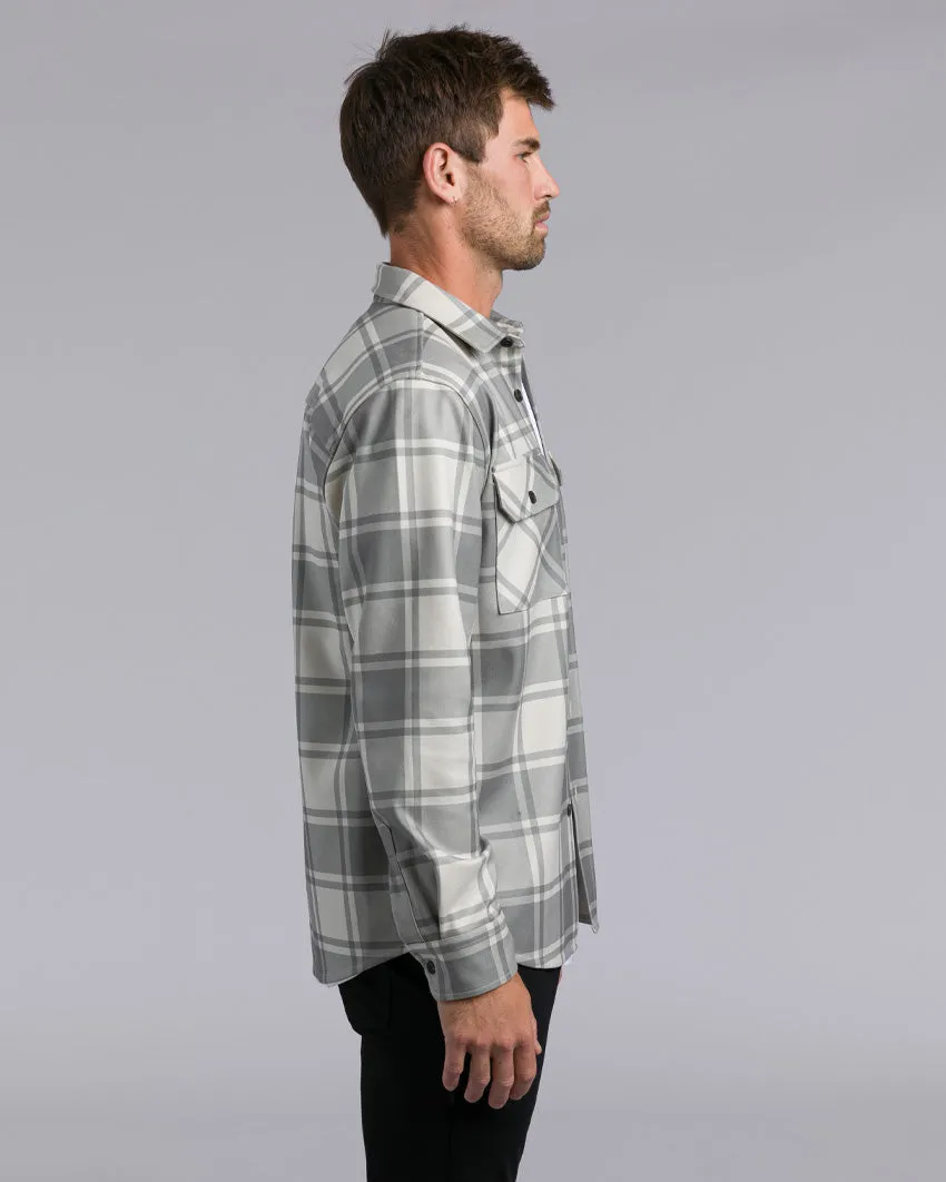 Coastal Overshirt - Ombre Plaid