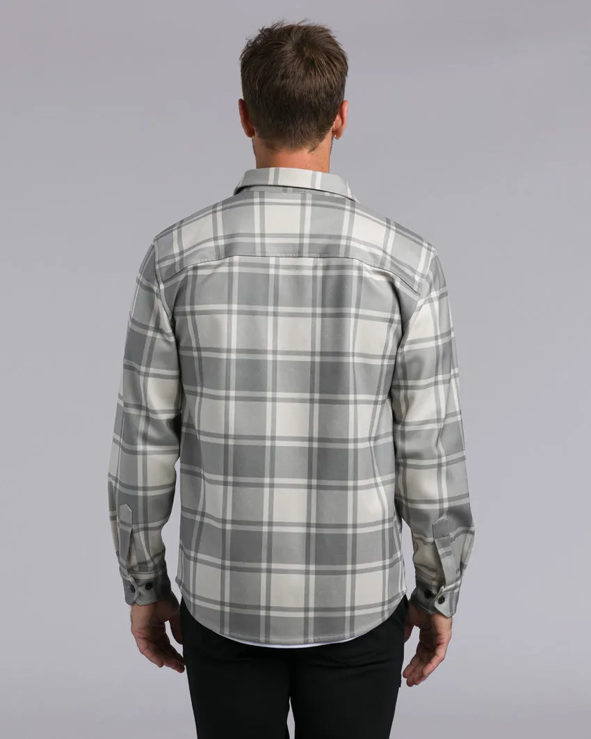 Coastal Overshirt - Ombre Plaid