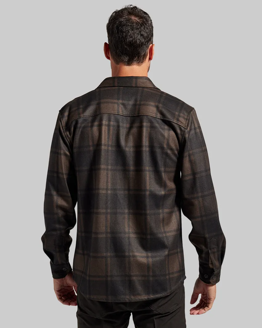 Coastal Overshirt - Ombre Plaid