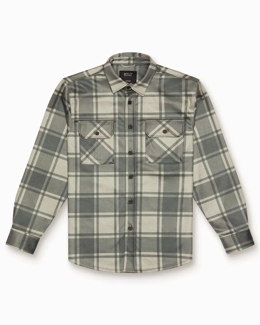 Coastal Overshirt - Ombre Plaid