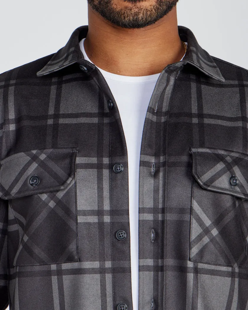 Coastal Overshirt - Ombre Plaid