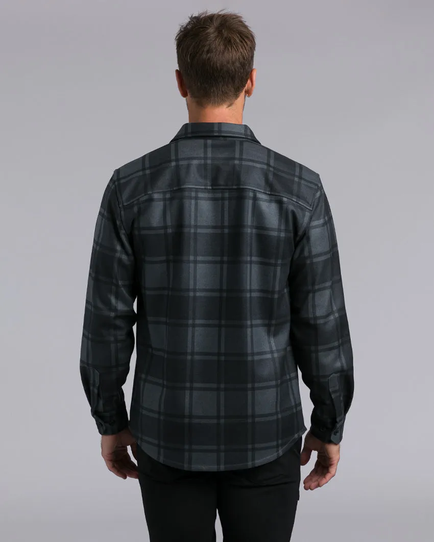 Coastal Overshirt - Ombre Plaid