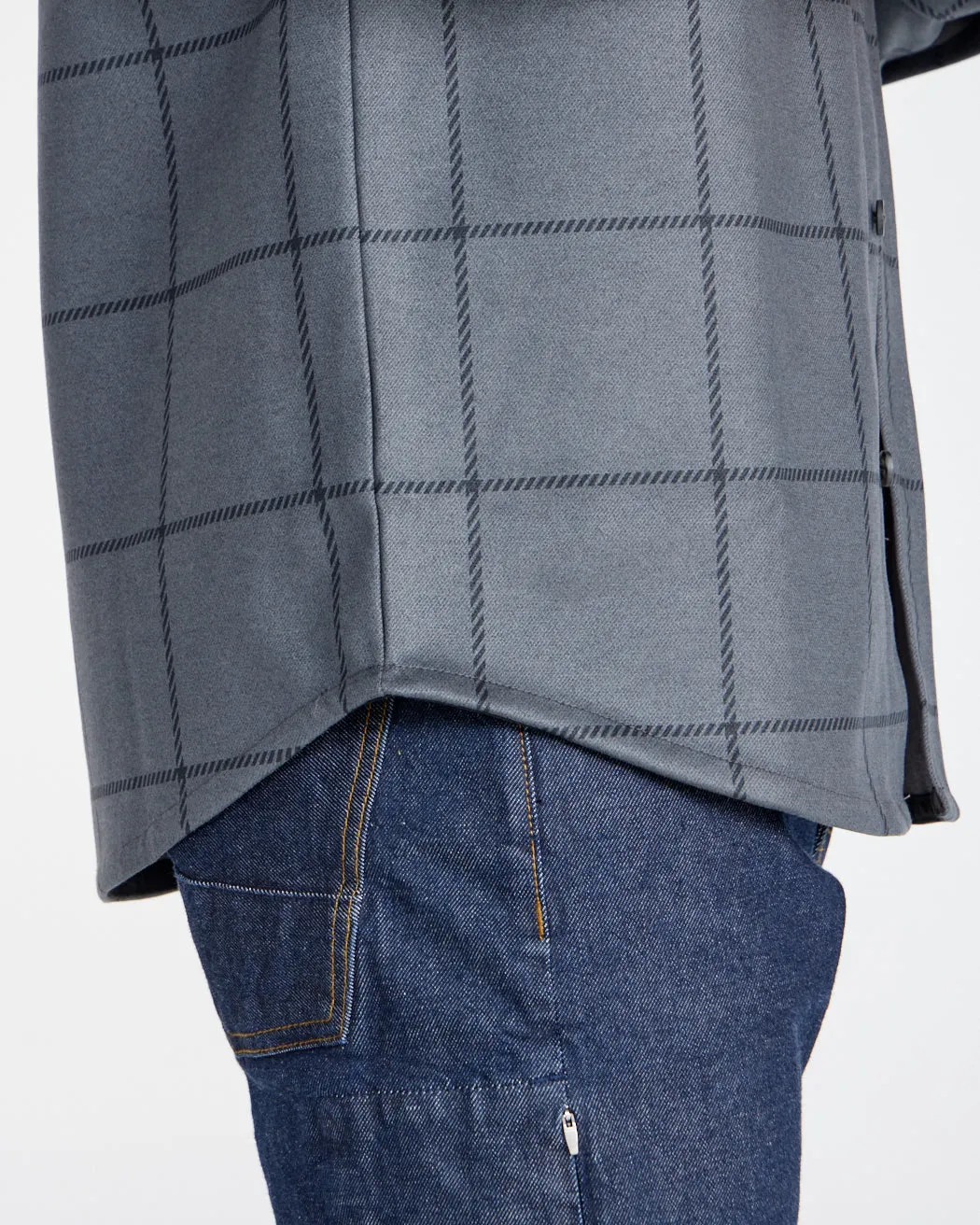 Coastal Overshirt - Ombre Plaid