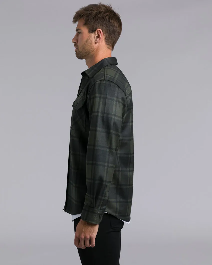 Coastal Overshirt - Ombre Plaid