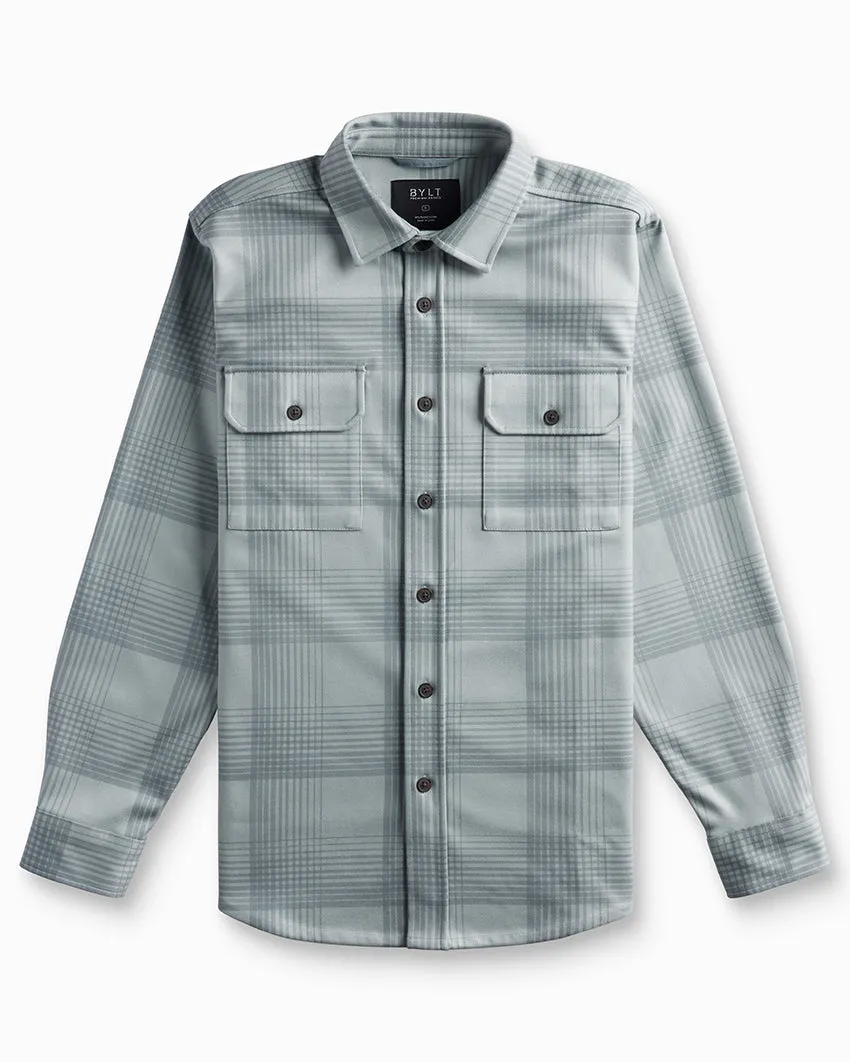 Coastal Overshirt - Ombre Plaid