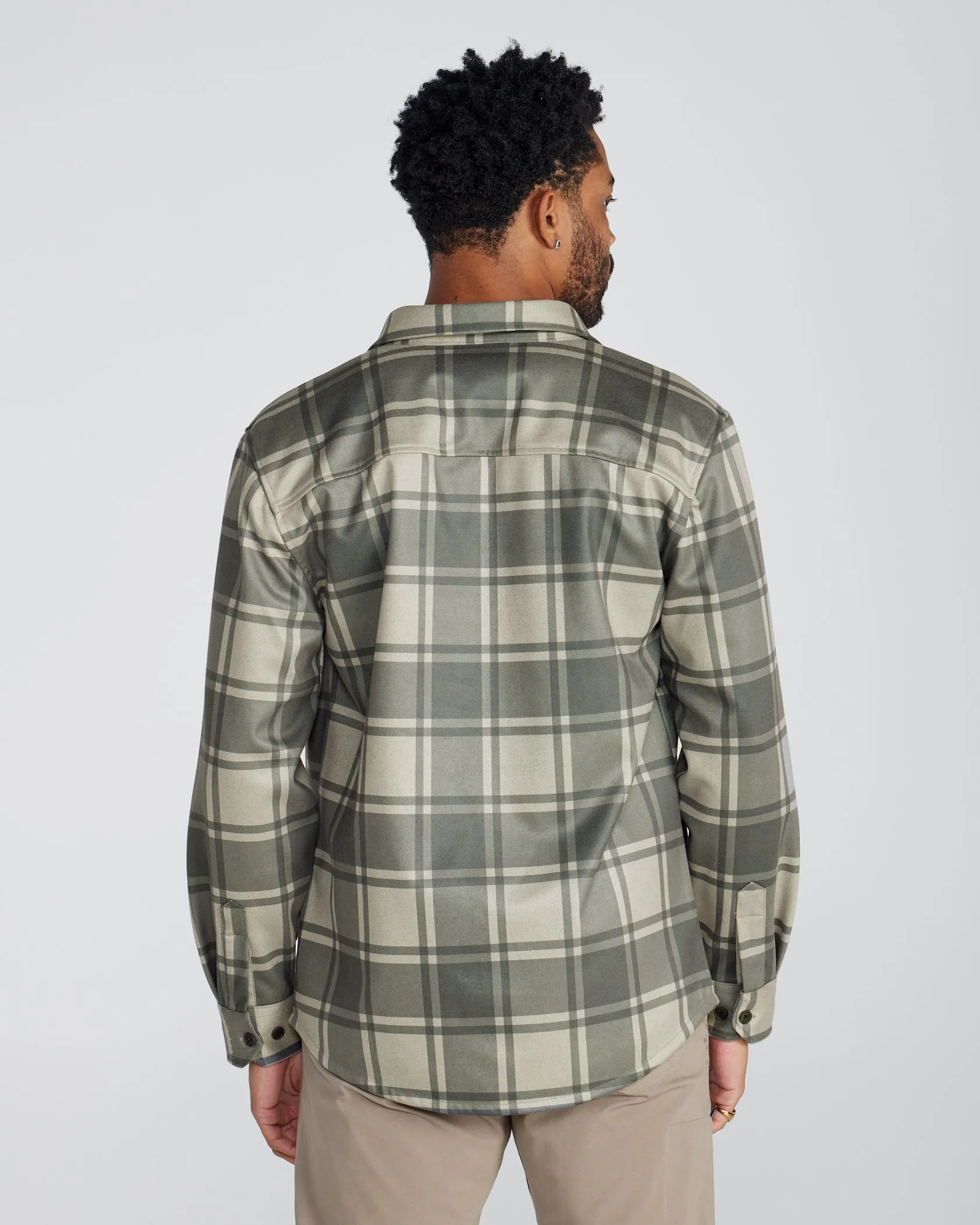 Coastal Overshirt - Ombre Plaid