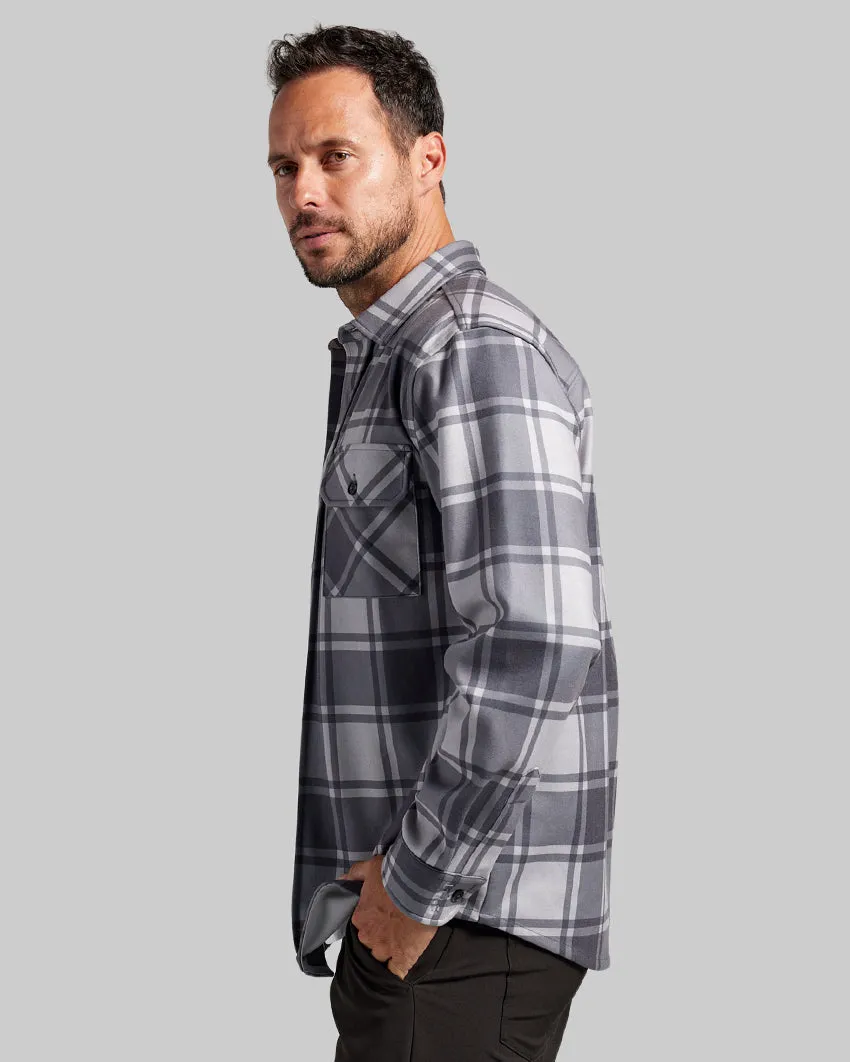 Coastal Overshirt - Ombre Plaid