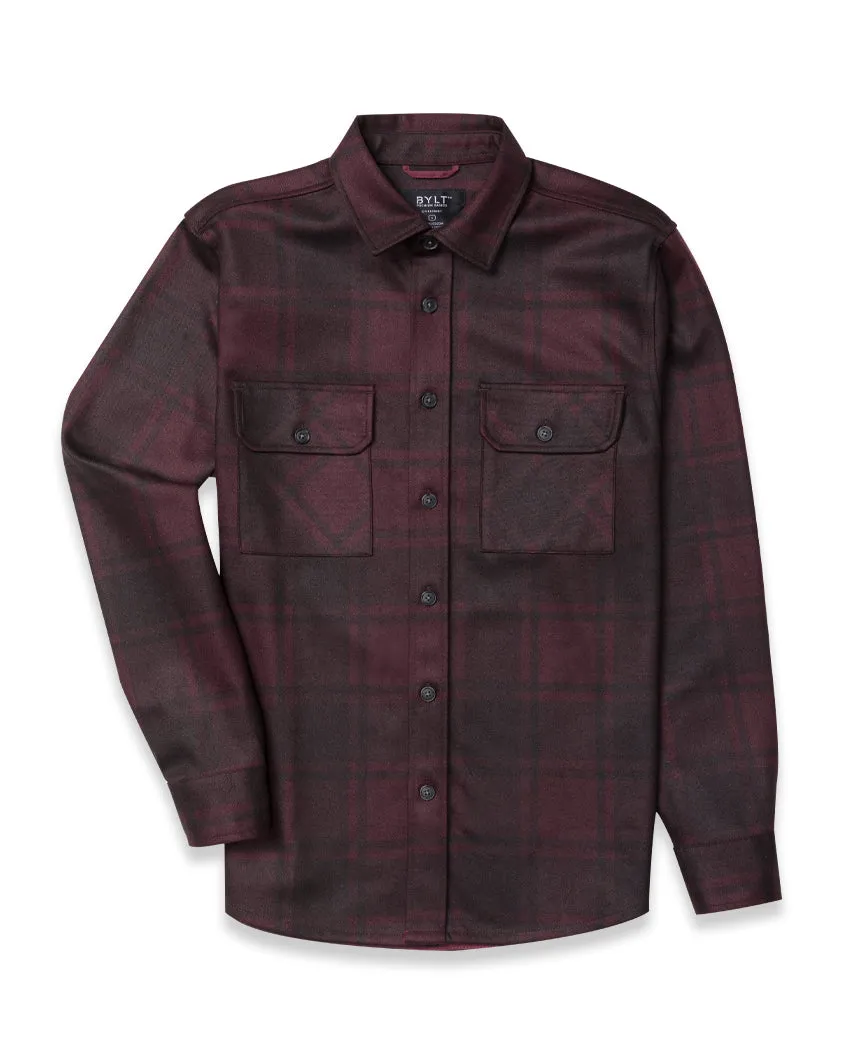 Coastal Overshirt - Ombre Plaid