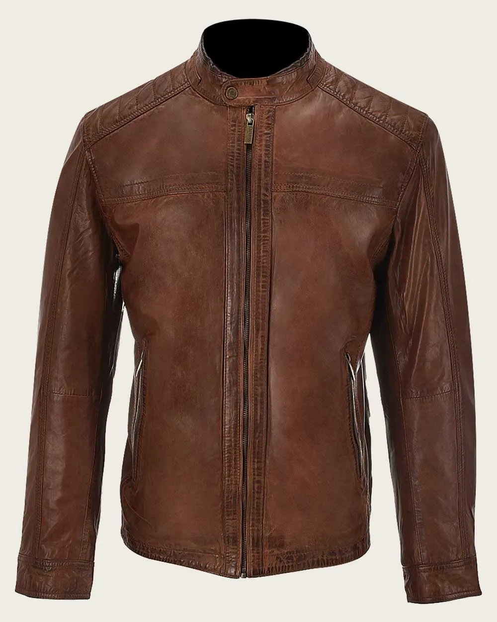 Cognac ovine jacket