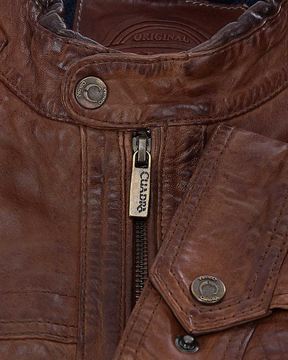 Cognac ovine jacket