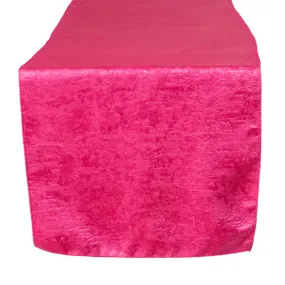 Crinkle Shimmer Table Runner - Fuchsia