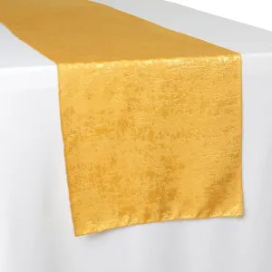 Crinkle Shimmer Table Runner - Gold