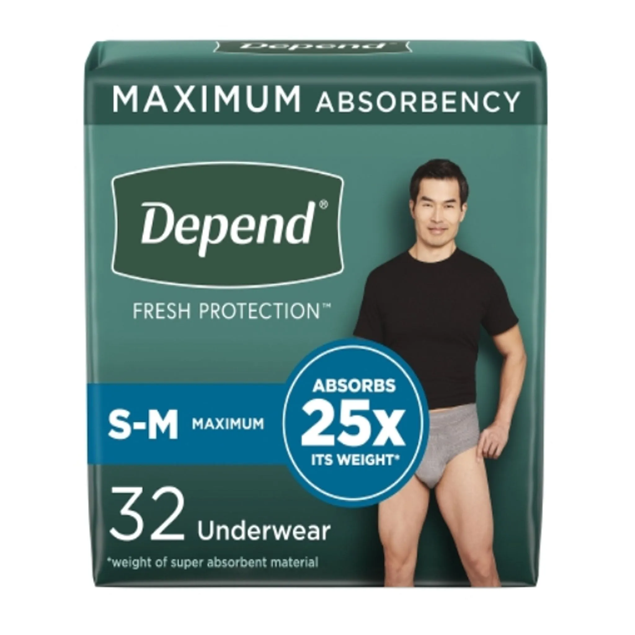 Depend for Men Fresh Protection Underwear