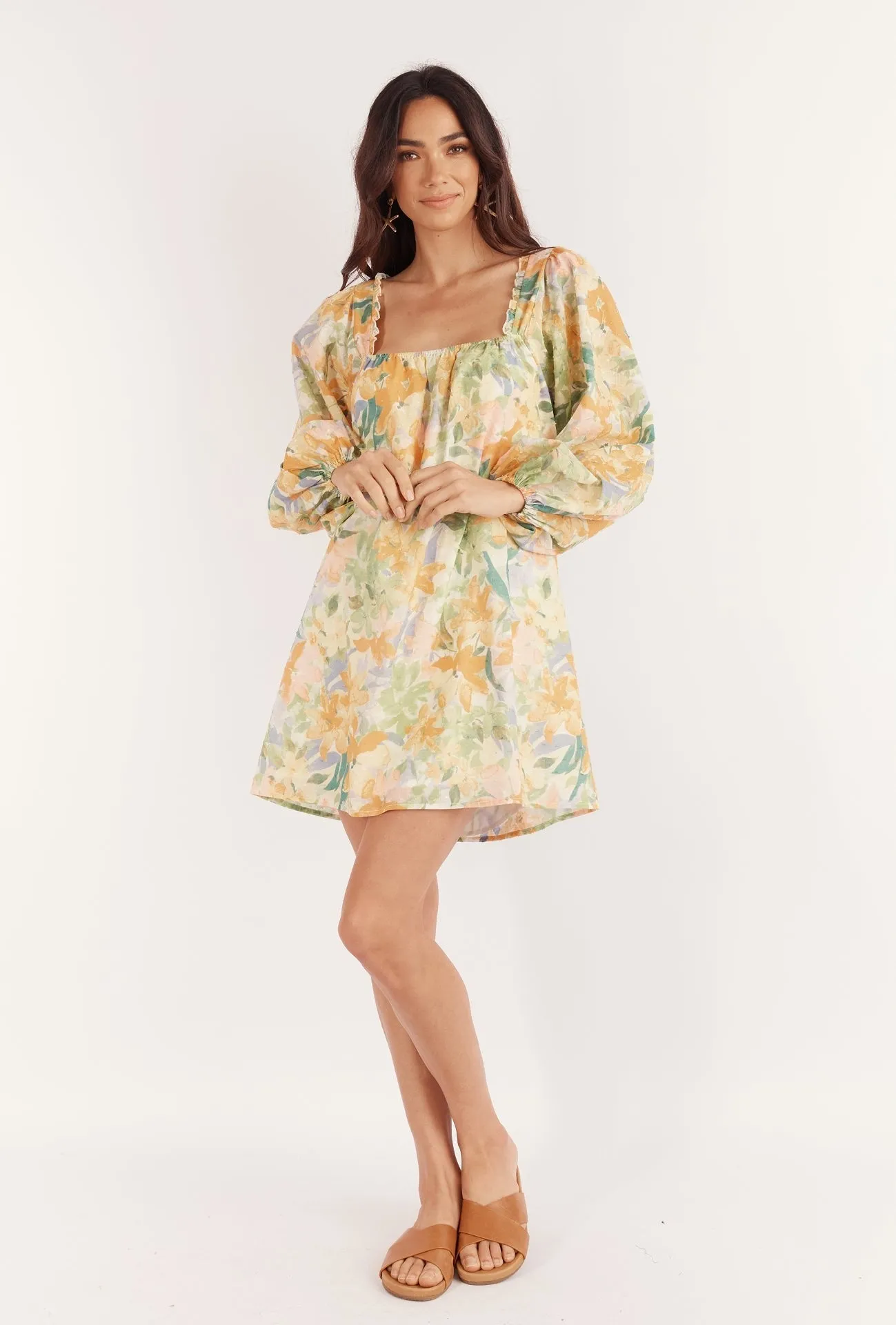 DUA MINI DRESS - WILDFLOWER PRINT