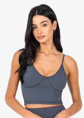 Elevate Life Longline Bra Graphite