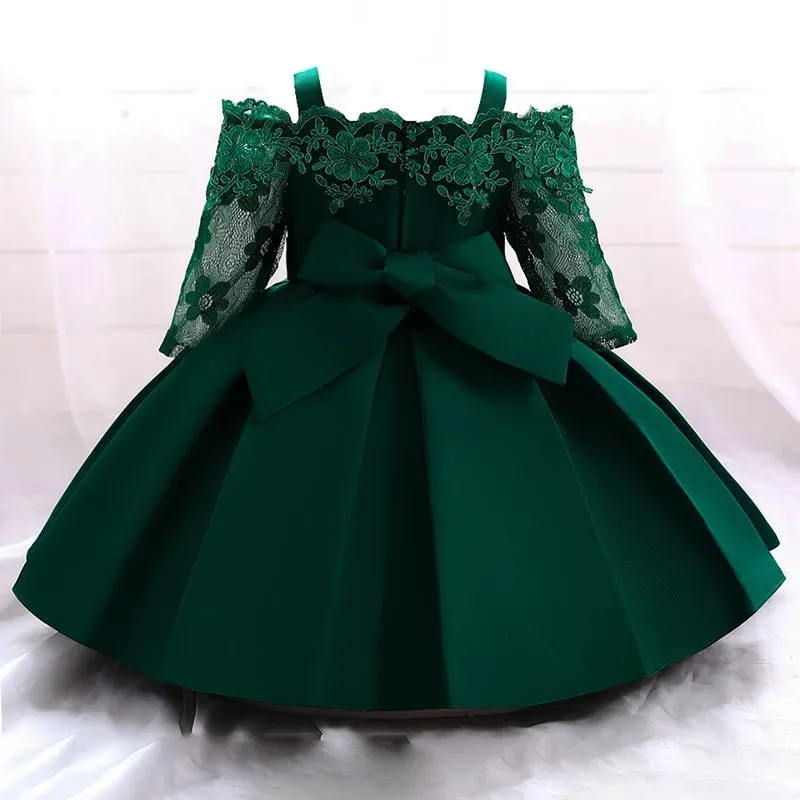 Embroidered Emerald Green Off The Sholders Formal Dress. #100066