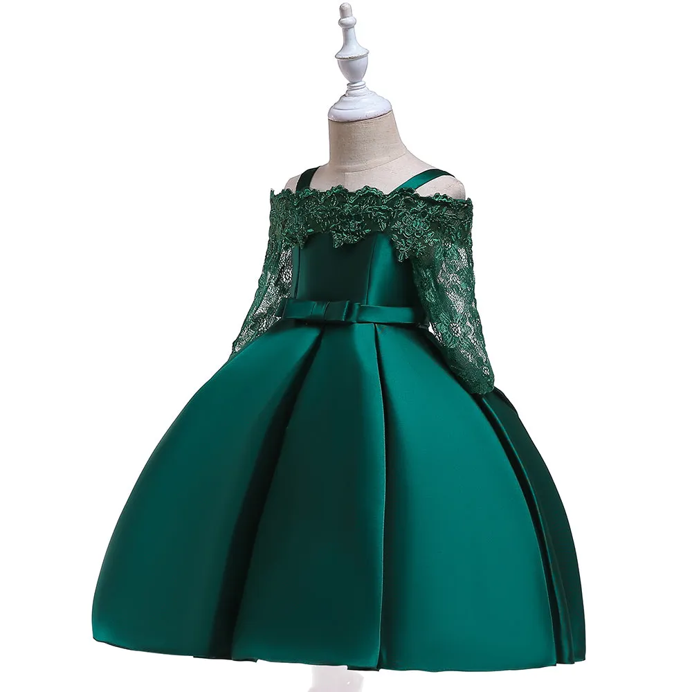 Embroidered Emerald Green Off The Sholders Formal Dress. #100066