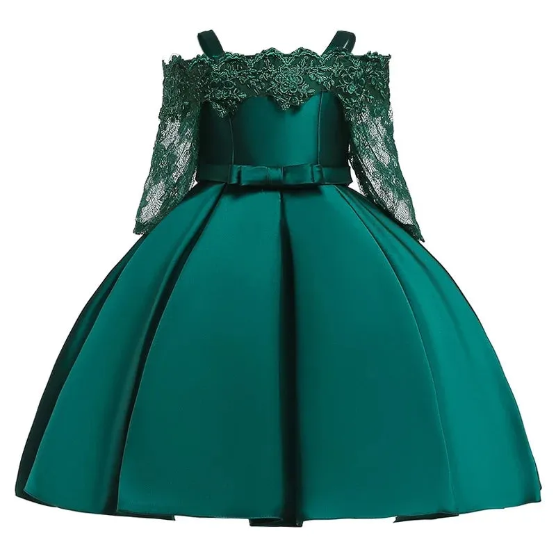 Embroidered Emerald Green Off The Sholders Formal Dress. #100066