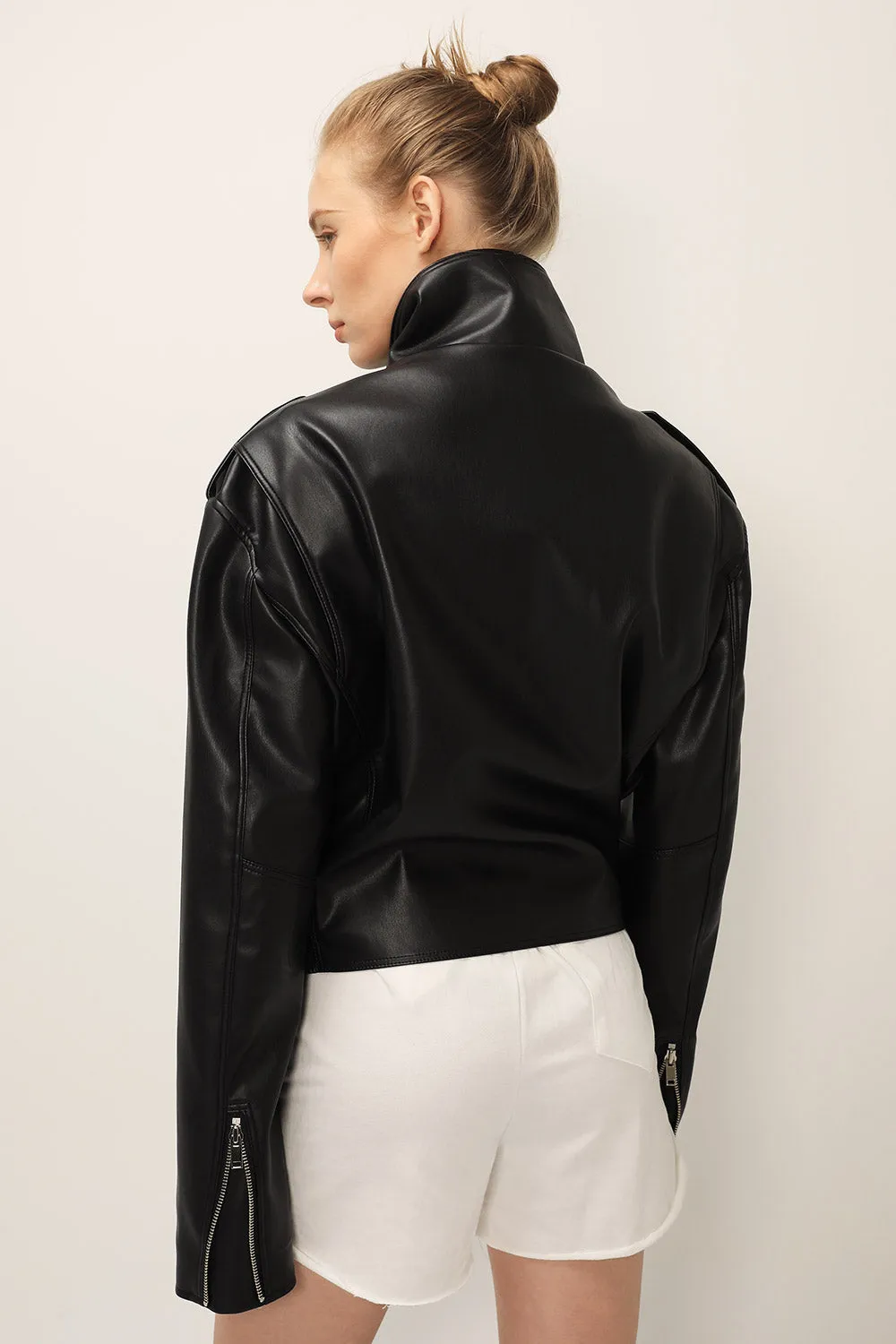 Emma Pleather Rider Jacket