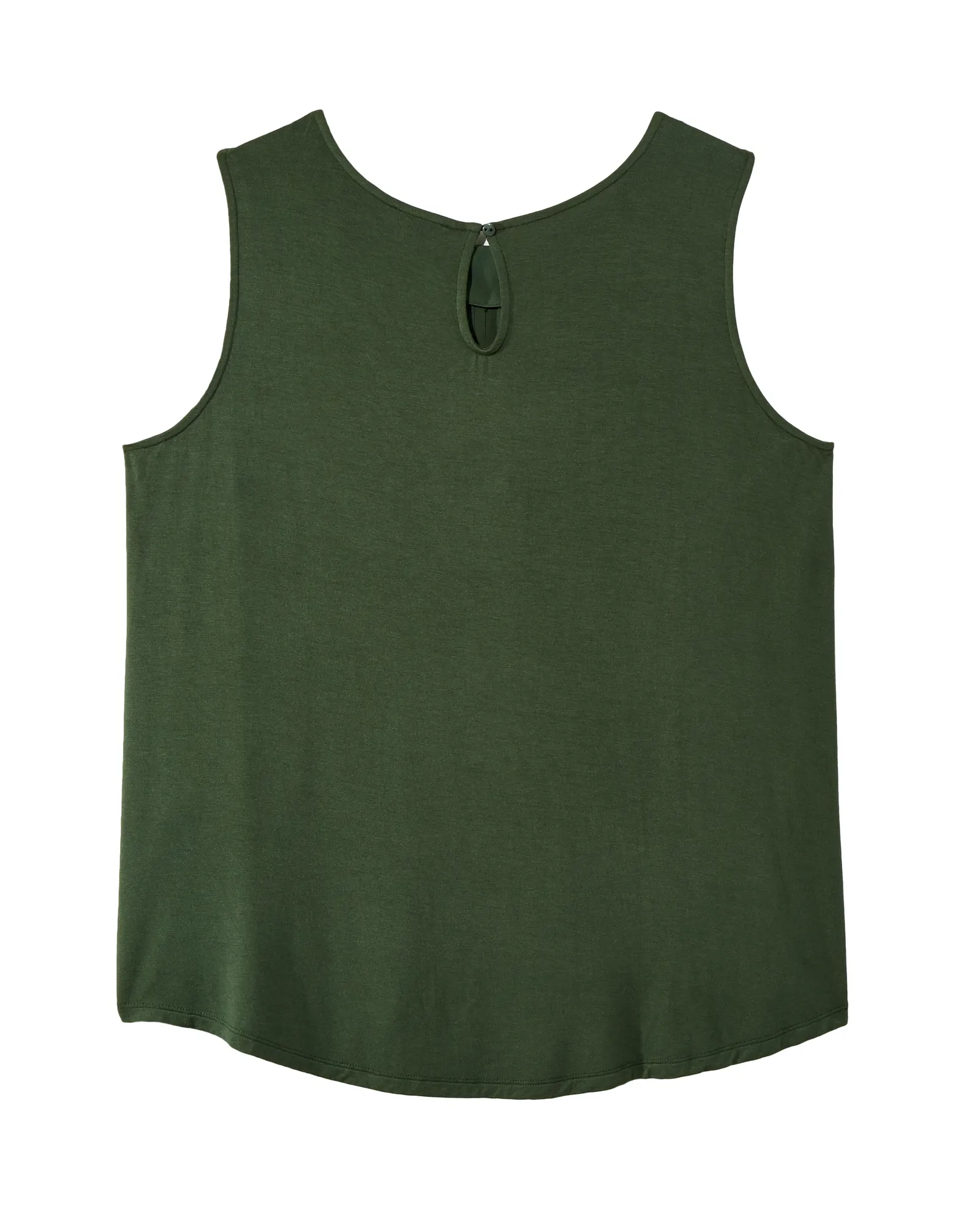 Esmeralda Sleeveless Front Pleat Tank | Olive Green