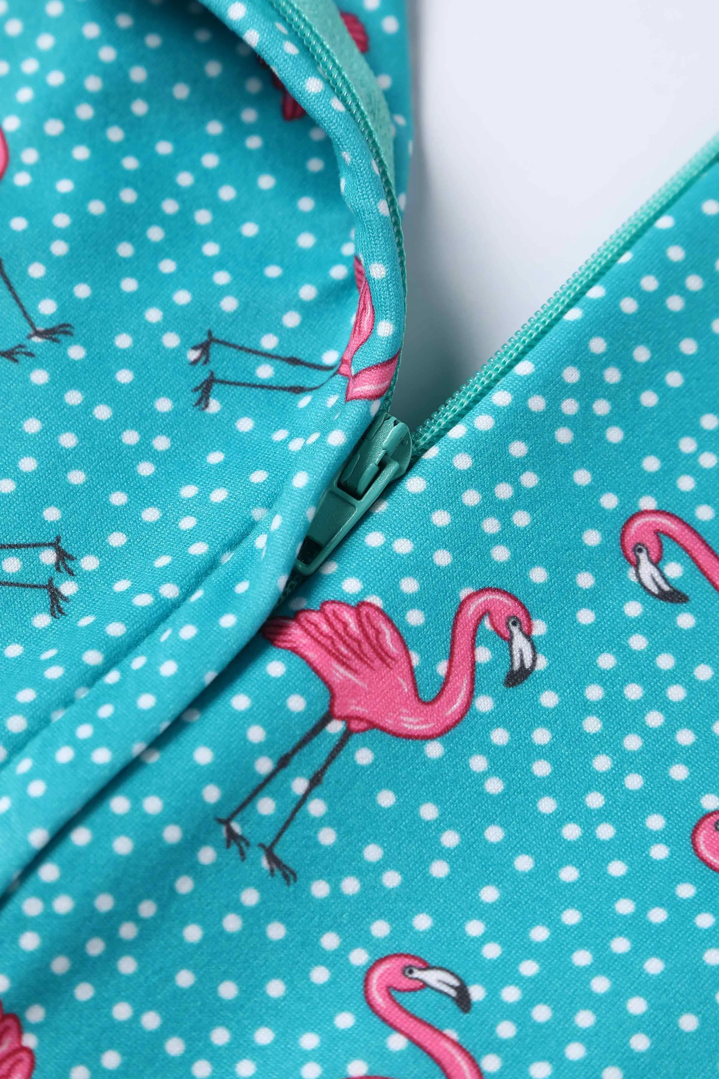 Esther Pink Flamingo & Pebble Turquoise Jumpsuit