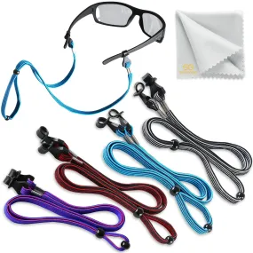 Eye Glasses String Holder Straps 4 Pcs Sports Sunglasses Cords NonSlip Clip