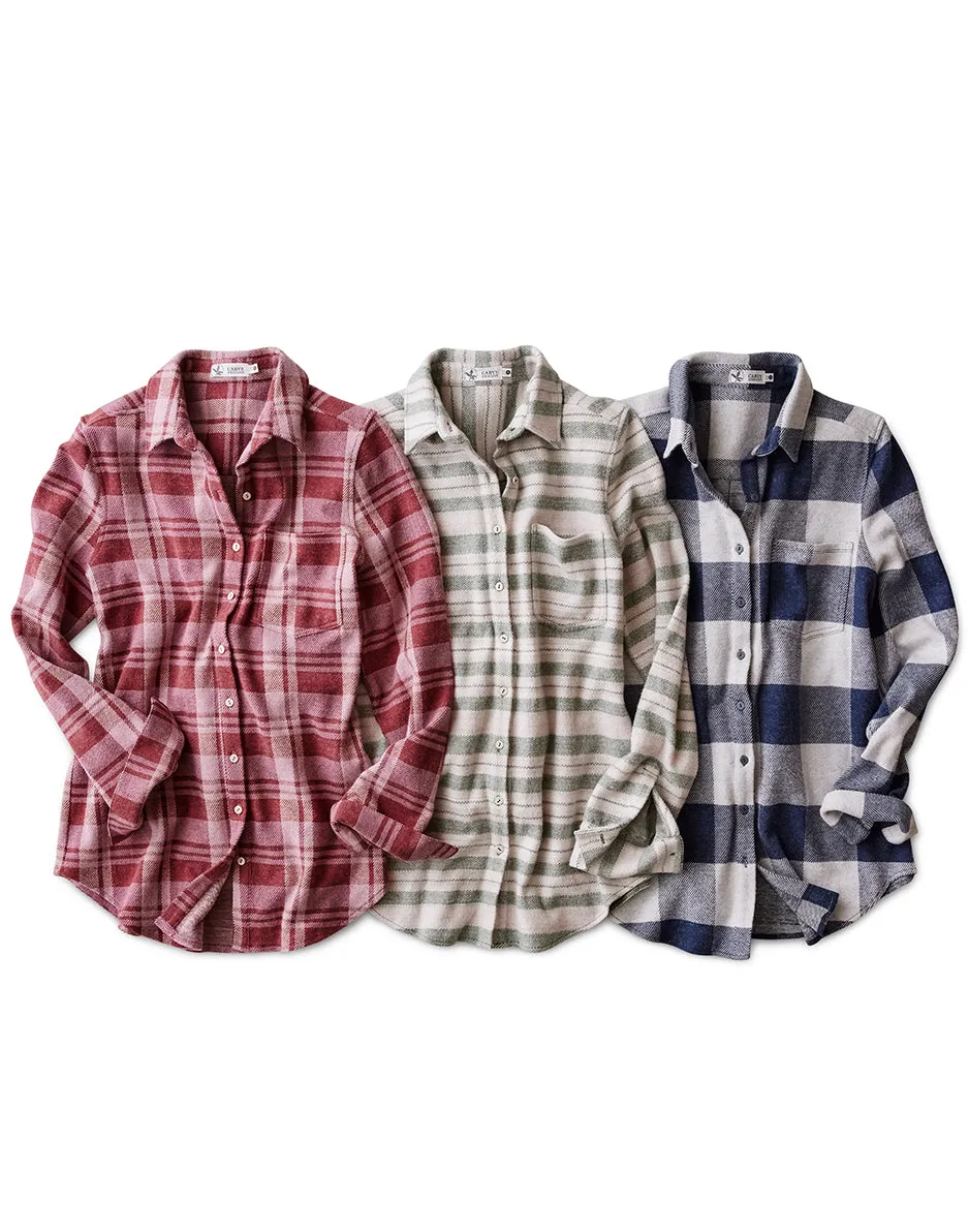 Fairbanks Supersoft Shirt: Brick Plaid