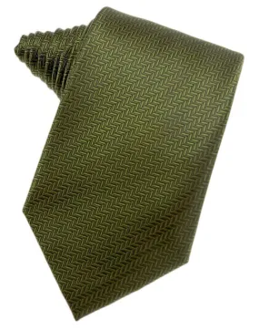 Fern Herringbone Satin Formal Neck Tie