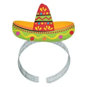 Fiesta Sombrero Headbands 8pk