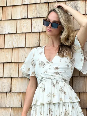 floral ruffle dress