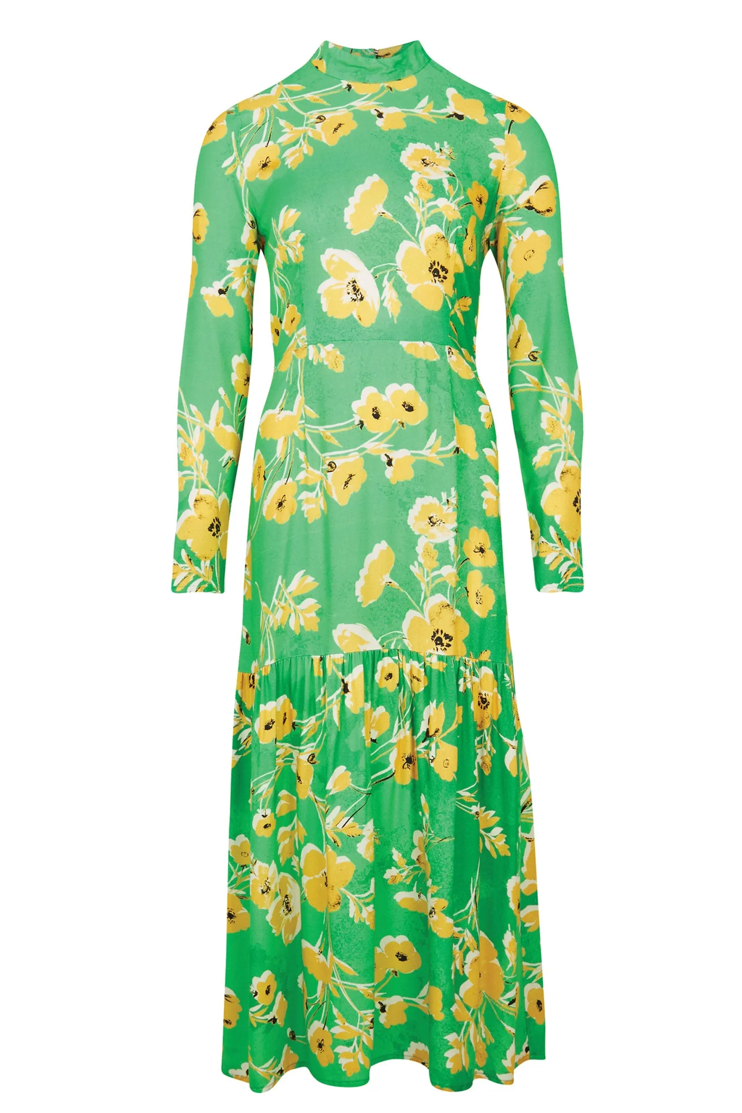 Green Daisy Dress - Curve