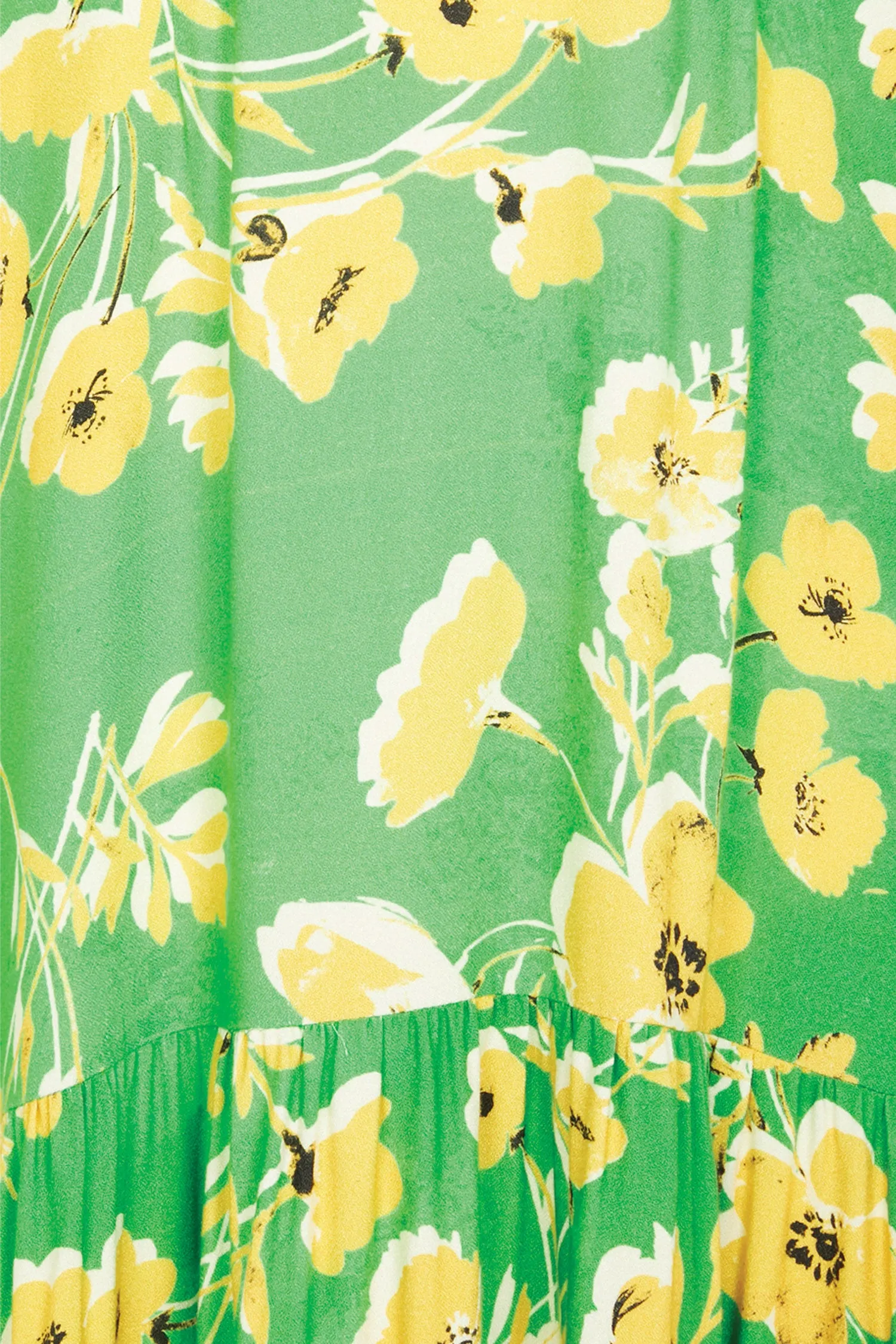 Green Daisy Dress - Curve