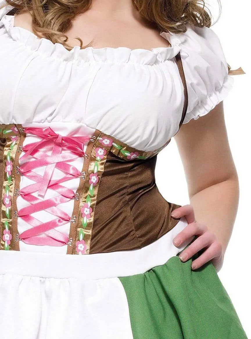 Gretchen Womens Sexy Plus Size Beer Girl Oktoberfest Costume