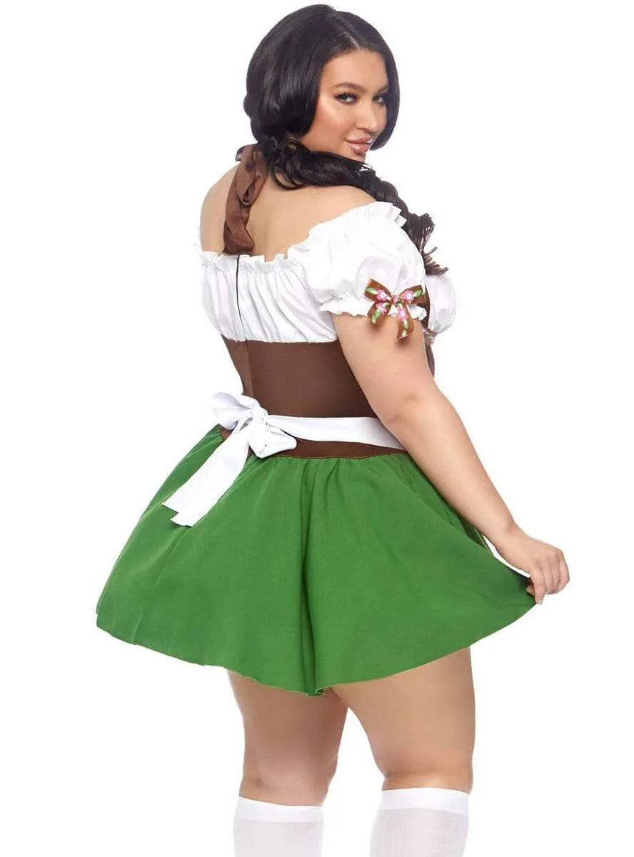 Gretchen Womens Sexy Plus Size Beer Girl Oktoberfest Costume