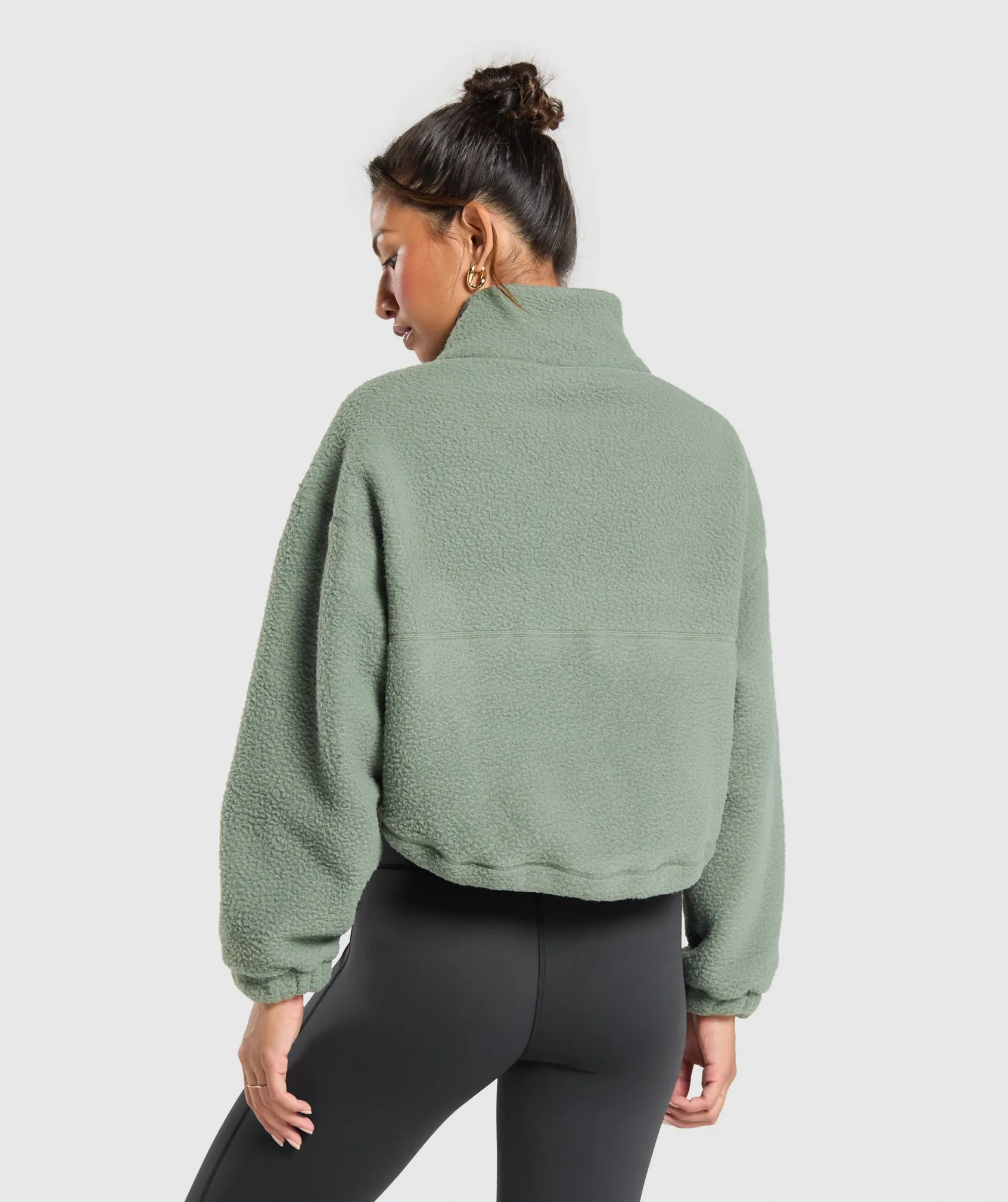 Gymshark Elevate Fleece Mid Jacket - Unit Green