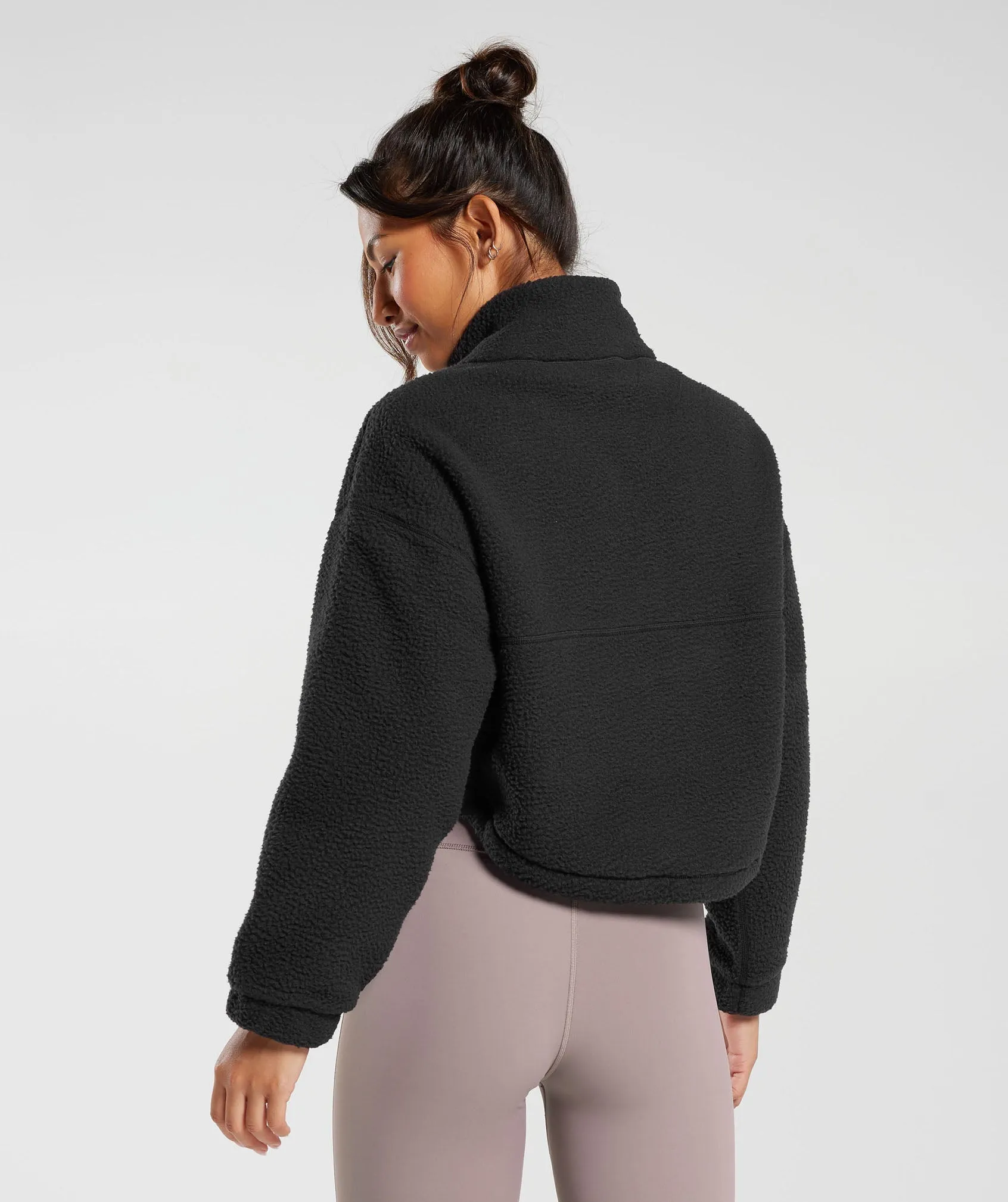 Gymshark Elevate Fleece Midi Jacket - Black