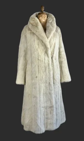 HALSTON 70s Mink Fur Maxi Coat • Medium